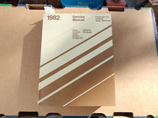 1982 MOPAR Chrysler Passenger Car Chassis Body Electrical Service Manual LeBaron