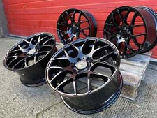 18" x 4 DTM BLACK ALLOY WHEELS