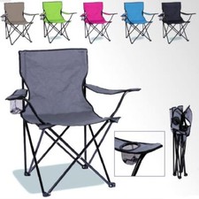 Folding Camping Chairs Lightweight Outdoor Patio Garden Beach Chair Fishing Seat