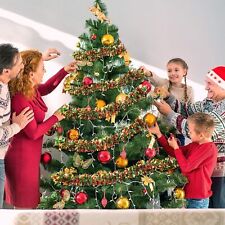 10M (33Ft) Chunky Tinsel Christmas Tree Decoration Xmas Garland Celebrations UK