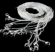 50/100X 1mm Silver Plated