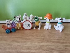7 Vintage Disney 101 Dalmations figures McDonalds Happy Meal Toys 