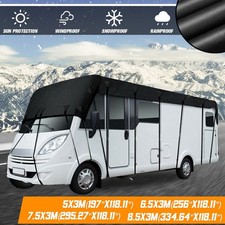 210D Waterproof RV Roof Cover For Motorhome Caravan Car Camper 6.5m/7.5m*3m UK