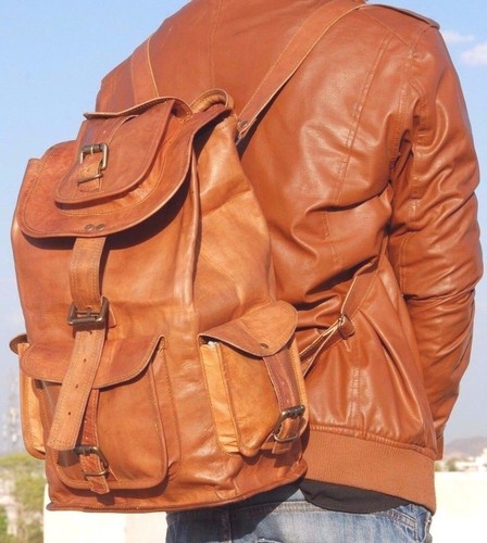 Leather backpack genuine - backpack,