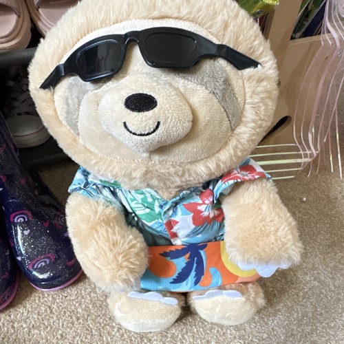 Beige plush bear - beige,