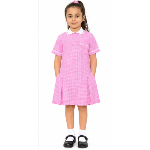 Check pleated school uniform - check,