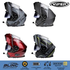 Viper RSV191 BL+ 3.0 Pinlock Blinc Bluetooth Flip Up Motorcycle Modular Helmet
