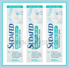 3x Sudafed Natural Relief -