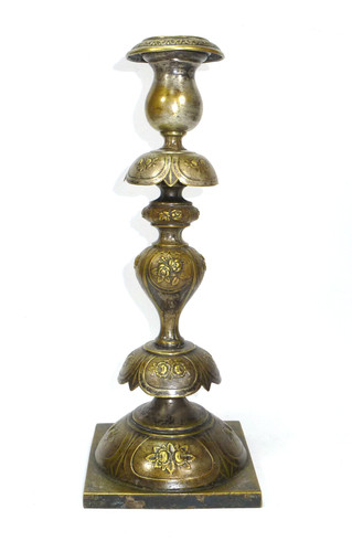 Judaica sabbath candlestick - judaica,