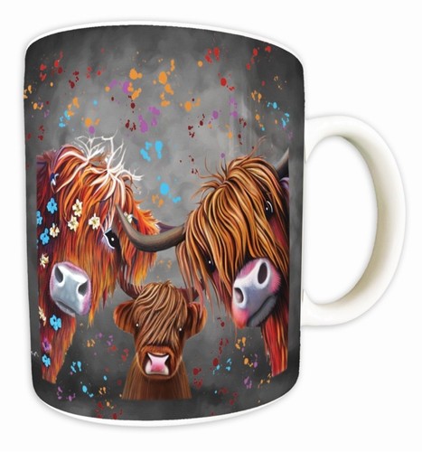 Colourful highland cow - highland,