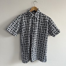 Ben Sherman Beatles Shirt Mens Medium Grey Short Sleeve Scooter 60s Casuals Mod