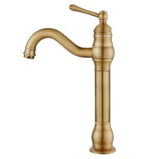 Antique Brass Swivel High Rise