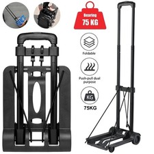 75KG Heavy Duty Folding Hand Truck Dolly Cart Luggage Sack Barrow Cart Trolley
