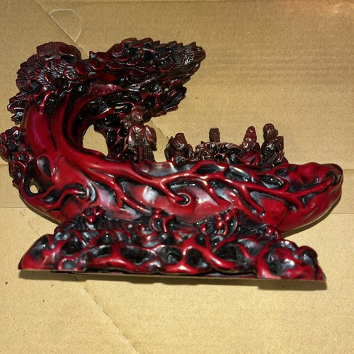 Chinese carving red colour - chinese,