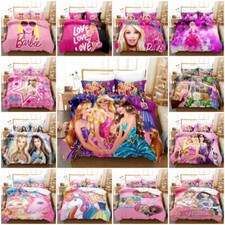 3D Girls Barbie Doll Bedding