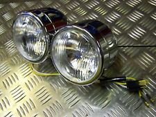 REPLACEMENT TWIN CHROME HEADLIGHTS FOR SUZUKI GSF600 GSF1200 BANDIT GSX1400