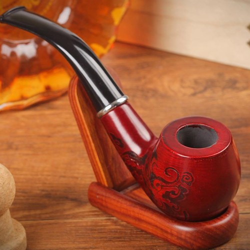 Wooden tobacco pipe - tobacco,