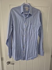 Hawes & Curtis Pale Blue Long Sleeve Mens  Shirt - Size 16 - Bx5