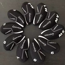 Hot Black 10Pcs Stock TaylorMade Stealth Neoprene Golf Iron Covers Headcover