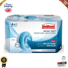 UniBond AERO 360° Moisture Absorber Neutral Refill Tab Dehumidifier 450 g 4 Pack
