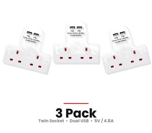 Way gang multi plug 13a - way, wall