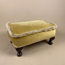 Vintage Velvet Footstool