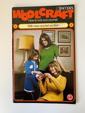 Patons Woolcraft How to Knit and Crochet Vintage Pattern Book