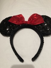 Genuine Disney World Minnie Mouse Sequin ears headband