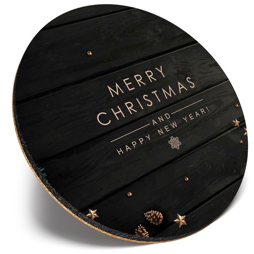 Round single coaster merry - round,