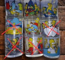 Simpsons Nutella Glass Jars Tumblers Simpsons Collectables