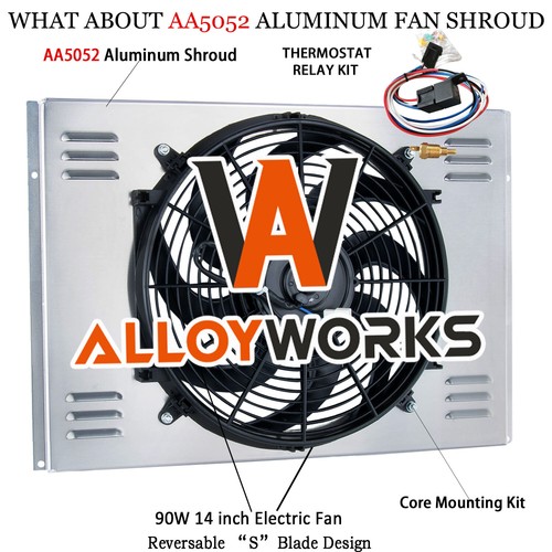 Aluminum shroud fan - aluminum, 68-74