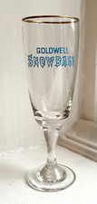 VINTAGE USED GOLDWELL SNOWBALL COCKTAIL FLUTE GLASS FreePost UK