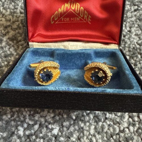 Vintage commodore cufflinks - vintage,