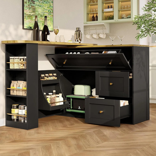 Kitchen island bar table - kitchen,