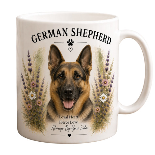 German shepherd mug dog - german, |
