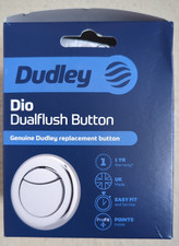 Thomas Dudley Chrome Dio Dual Flush 51mm Round Pneumatic Push Button 327733 -New