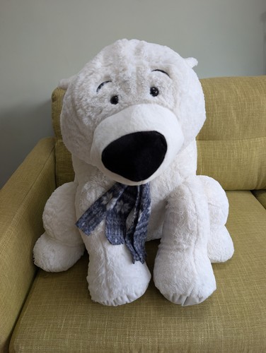 Large plush polar bear good - plush,