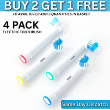 Toothbrush Heads ORAL B Compatible Electric Replacement Braun 4 Brush Head
