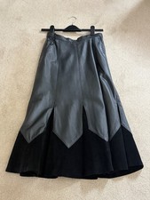 Black leather and suede - and, skirt