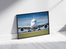 AIRBUS A380 AIRPLANE POSTER PLANE AIRCRAFT PRINT WALL ART SIZE A3 A4 A2 A1
