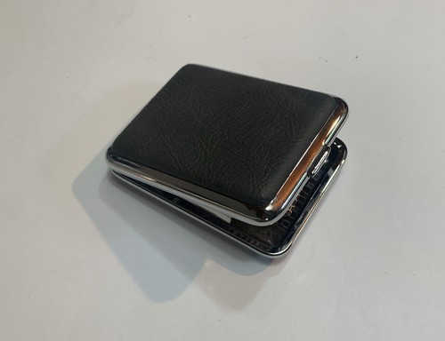 Retro metal black leather - black, &