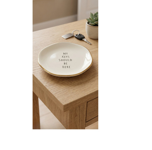 Ceramic key dish my keys - -,
