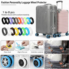 1 to 8Luggage Wheel Covers Suitcase Wheel Protector Silicone Luggage Wheel Cover