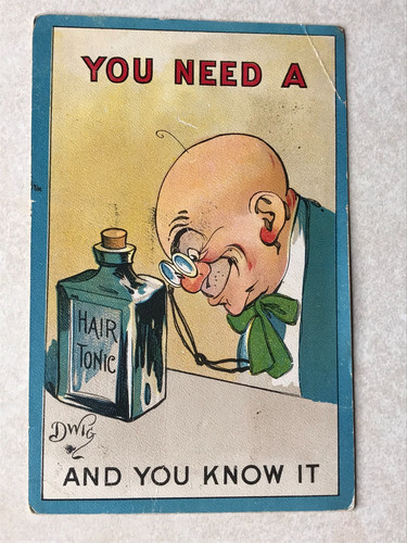 P1272 vintage postcard you - p1272,