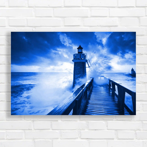 Stormy sea jetty - stormy, pier
