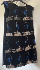 Elegant TED BAKER Dress Silky DANCER Fabric - JEWELLED - Size 3 - Brand New