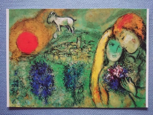 Old postcard marc chagall - postcard,