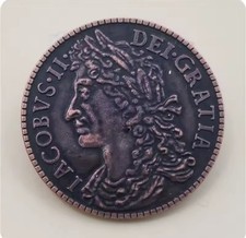 James II  1689 Half Crown. Souvenir Gap Filler.