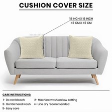 Pack of 2 Quilted Beige