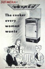 Vintage 'CANNON' Electric Cooker Advert : Small 1949 Print AD